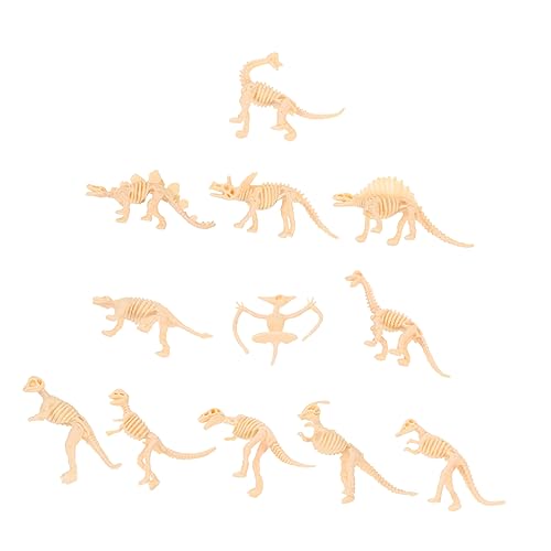 Hohopeti Dinosaurier Skelett Modelle Lernspielzeug Für Dinosaurier Figuren Dekoration Dinosaurier Fossilien Set 6 Modelle A + 6 Modelle B von Hohopeti