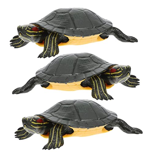 Hohopeti 12 Stück Simulation Schildkröte Schildkröten Figuren Kreative Schildkröte Spielzeug Schildkröte Spielzeug Schildkröte Modell Meeresschildkröte Stofftier Brasilianische Schildkröte von Hohopeti