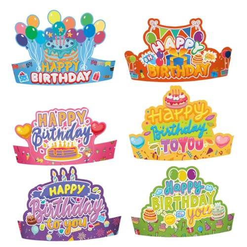 Hohopeti 12 Stück Teiliges Geburtstagskrone aus Weißem Karton Leichte Kinderparty Hüte für Jungen und Mädchen Dekorative Geburtstagsmützen für Kindergeburtstag Partyaccessoires für Hohopeti 12 Stück Teiliges Geburtstagskrone aus Weißem Karton Leichte Kinderparty Hüte für Jungen und Mädchen Dekorative Geburtstagsmützen für Kindergeburtstag Partyaccessoires für von Hohopeti