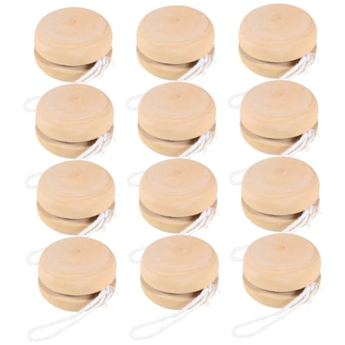 Hohopeti 12stücke Holz Jo-jo Bälle DIY Graffiti Jo-jo Bälle Für Junge Mädchen Zum Zeichnen Party Spielzeug Hohopeti 12stücke Holz Jo-jo Bälle DIY Graffiti Jo-jo Bälle Für Junge Mädchen Zum Zeichnen Party Spielzeug von Hohopeti