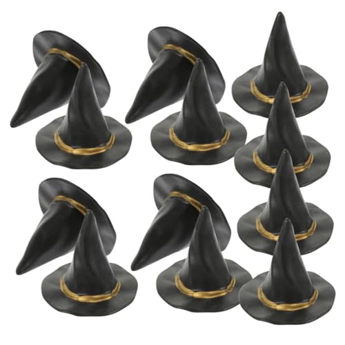 Hohopeti 12 Stück Teiliges Mini Hexenhut Schwarze Halloween Dekoration Miniatur Puppenhut für Basteln Partyflaschen DIY Dollhouse Zubehör Langlebig und Festlich Hohopeti 12 Stück Teiliges Mini Hexenhut Schwarze Halloween Dekoration Miniatur Puppenhut für Basteln Partyflaschen DIY Dollhouse Zubehör Langlebig und Festlich von Hohopeti