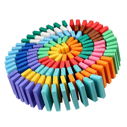Hohopeti 120 Stück Teiliges Holz Domino Bausteine Buntes DIY Lernspielzeug für Fördert Kreativität Konzentration und Vorstellungskraft Pädagogisches Spielset für Jungen und Mädchen Hohopeti 120 Stück Teiliges Holz Domino Bausteine Buntes DIY Lernspielzeug für Fördert Kreativität Konzentration und Vorstellungskraft Pädagogisches Spielset für Jungen und Mädchen von Hohopeti