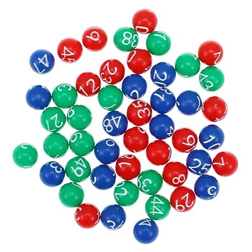 Hohopeti 147 STK Ball der Lotteriemaschine verlosen Roulette Kugeln mit Zahlen Tombola Zahlenkugeln Bingo Kugeln Party Games Bingo-Spiel Zahlenball Ball für verlosungsspiel Plastik von Hohopeti