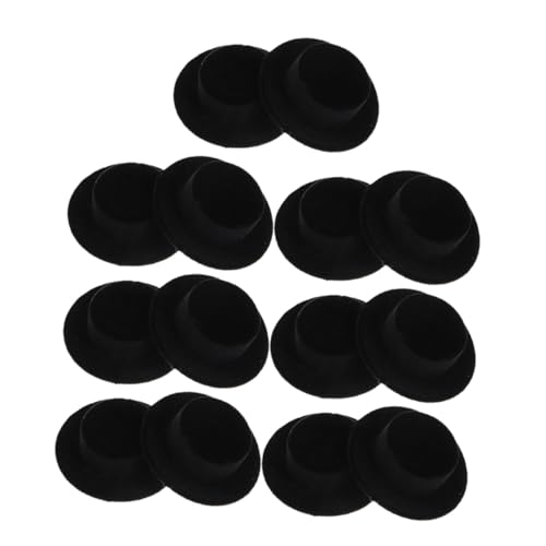 Hohopeti 15 Stück Teiliges Miniatur-puppenhüte aus Schwarzem Dekorative Clown Schneemann-hüte für DIY Bastelprojekte Puppenaccessoires und Kreative Mini-deko Vielseitig für Handarbeiten und Hohopeti 15 Stück Teiliges Miniatur-puppenhüte aus Schwarzem Dekorative Clown Schneemann-hüte für DIY Bastelprojekte Puppenaccessoires und Kreative Mini-deko Vielseitig für Handarbeiten und von Hohopeti