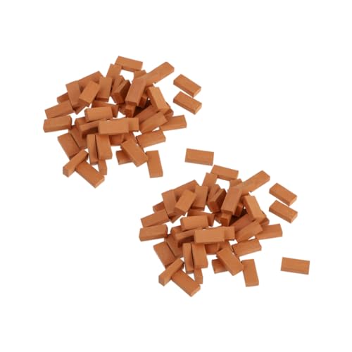 Hohopeti 150 Stück Maßstab Realistische Simulation für DIY Puppenhaus Feengarten und Modellbau Kompakte Kleine Backsteine für Kreative Handwerksprojekte und Gartendekoration Hohopeti 150 Stück Maßstab Realistische Simulation für DIY Puppenhaus Feengarten und Modellbau Kompakte Kleine Backsteine für Kreative Handwerksprojekte und Gartendekoration von Hohopeti