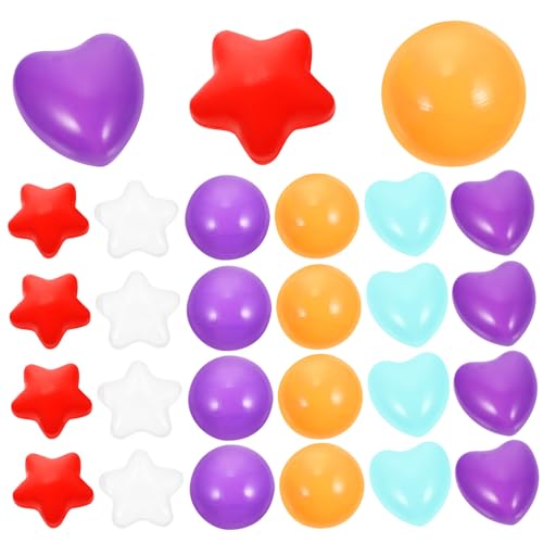 Hohopeti 150 Stück Teiliges Bällebad mit Stern Herz Rundbällen Dickwandige Spielbälle aus Sicherem für Indoor Bällepool Zelt Trampolin Fördert Greifkraft und Hand Auge koordination Hohopeti 150 Stück Teiliges Bällebad mit Stern Herz Rundbällen Dickwandige Spielbälle aus Sicherem für Indoor Bällepool Zelt Trampolin Fördert Greifkraft und Hand Auge koordination von Hohopeti