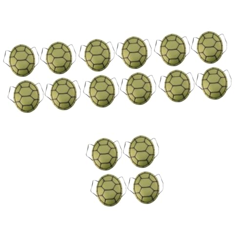 Hohopeti 16 STK Halloween Verkleiden Kleinkind Kostüm Schildkröten-po-Pads Maskerade Schildkrötenpanzer-Requisite Kostüm Schildkröte Schildkrötenpanzerspielzeug Für Kinder Eva Dark Green von Hohopeti