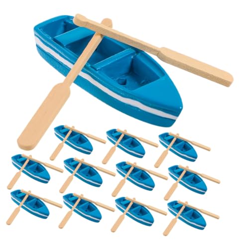 Hohopeti 16 Satz Teiliges Miniatur-Boot Resin und Holz mit Rudern Langlebige Segelboot-Figuren für DIY-Landschaft für Kreative Meeres-szenen und Stranddekoration Hohopeti 16 Satz Teiliges Miniatur-Boot Resin und Holz mit Rudern Langlebige Segelboot-Figuren für DIY-Landschaft für Kreative Meeres-szenen und Stranddekoration von Hohopeti