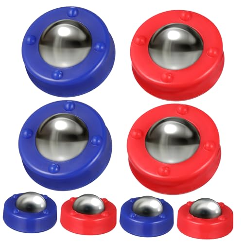 Hohopeti 16 Stück 16 teiliges Shuffleboard Spiel Zubehör mit blauen und roten Kugeln robuste rutschfeste Tischspiel Perlen für Mini Sand Fuchs Tisch Curling kompatibel mit Standard Hohopeti 16 Stück 16 teiliges Shuffleboard Spiel Zubehör mit blauen und roten Kugeln robuste rutschfeste Tischspiel Perlen für Mini Sand Fuchs Tisch Curling kompatibel mit Standard von Hohopeti