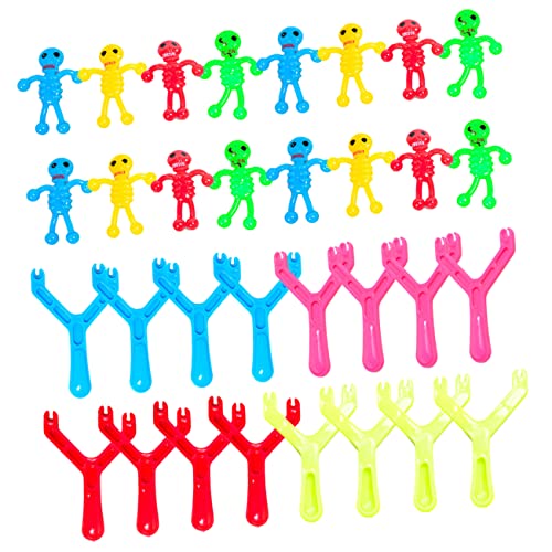 Hohopeti 16pcs Funny Slingsshot Toys Elastic Funny Slingsshot Spielzeug Flexible Schleuder Spielzeug von Hohopeti