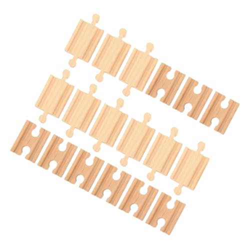 Hohopeti 18 Stück Teiliges Holzeisenbahn gleis Natürliche Holzschienen Kompatibel mit Meisten Fördert Logisches Denken und Motorische Fähigkeiten für Einfache Montage Hohopeti 18 Stück Teiliges Holzeisenbahn gleis Natürliche Holzschienen Kompatibel mit Meisten Fördert Logisches Denken und Motorische Fähigkeiten für Einfache Montage von Hohopeti