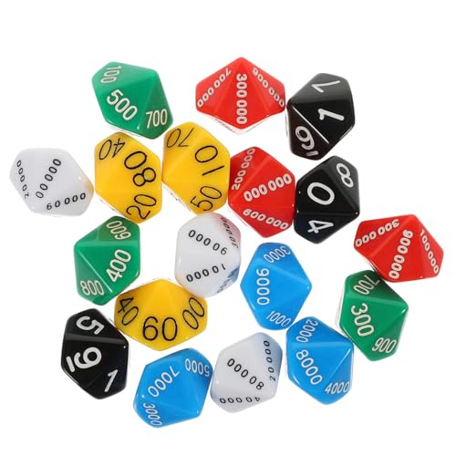 Hohopeti 18 Stück Teiliges Multi-seitiges Würfelset für Brettspiele und Partys Farbenfrohe Spielwürfel mit Verschiedenen Seiten Leicht und Vielseitig für Rollenspiele Gesellschaftsspiele Hohopeti 18 Stück Teiliges Multi-seitiges Würfelset für Brettspiele und Partys Farbenfrohe Spielwürfel mit Verschiedenen Seiten Leicht und Vielseitig für Rollenspiele Gesellschaftsspiele von Hohopeti