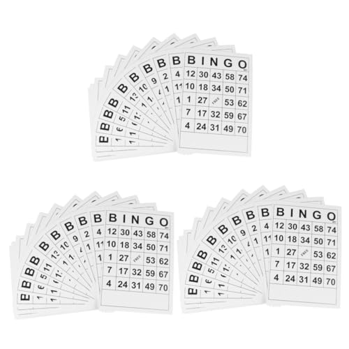 Hohopeti 180 Stück Bingo Spielkarten Bingo Für Spaß Bingo Spiele Adukt Spielzeug Kartendeck Große Kidcraft Spielset Bingo Papieraufkleber Bingo Zubehör Bingo Spiel von Hohopeti