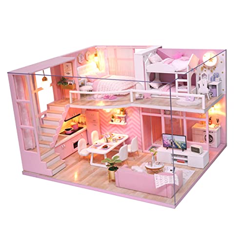 Hohopeti 1Pc Kabine Modell Spielzeug Miniatur DIY Wohnung Manuelle Montieren Spielzeug Mini Wohnung Mini DIY Miniatur DIY von Hohopeti