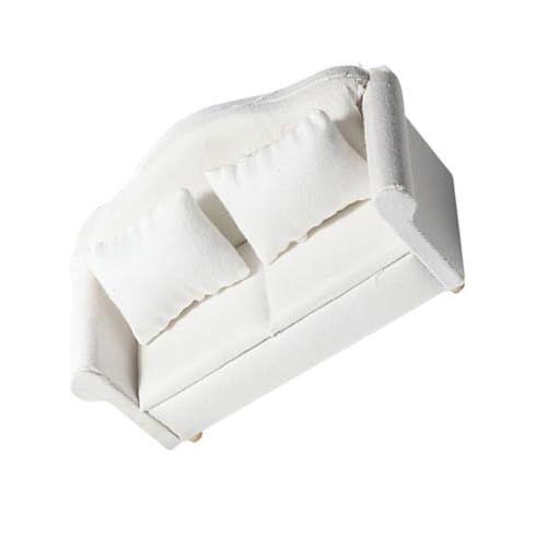 Hohopeti 1Satz Miniaturmöbel für Puppenhaus Teiliges Sofa mit Kissen Geeignet für DIY Mini House Leicht und Tragbar für Kreative Spielideen und Fotostütze Hohopeti 1Satz Miniaturmöbel für Puppenhaus Teiliges Sofa mit Kissen Geeignet für DIY Mini House Leicht und Tragbar für Kreative Spielideen und Fotostütze von Hohopeti