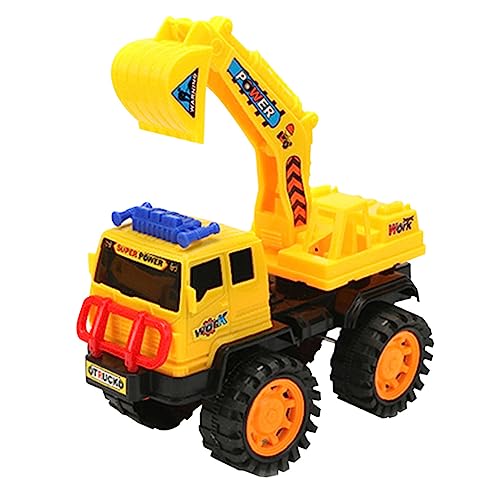 Hohopeti 1Stk Engineering-LKW-Spielzeug Spielzeuge Kinderautos Spielzeug Baggerwagen für Kinder Bagger Modell Kinderspielzeug Spielzeug für Kinder Spielzeug für Baufahrzeuge Yellow von Hohopeti