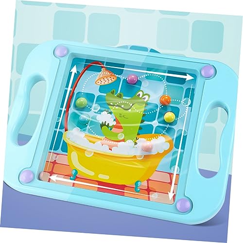 Hohopeti 1Stk Labyrinth Puzzles Perlen Spielzeug für Kinder kinderspielzeug Spielzeug Erwachsene Herausforderndes Spielzeug Kid Toys Labyrinth-Rätsel-Spielzeug Bunte labyrinthkugel Blue von Hohopeti