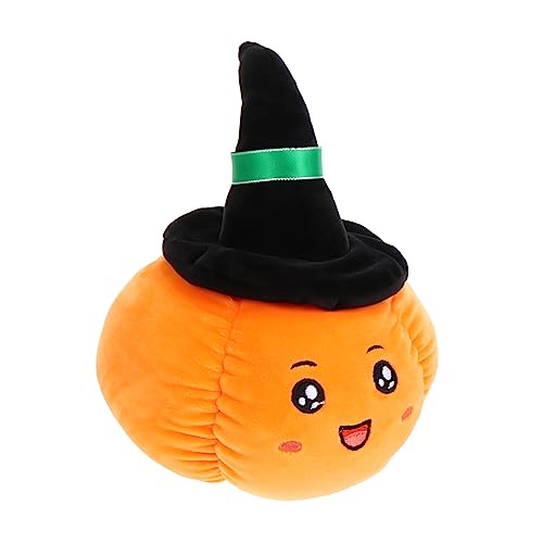 Hohopeti 1stk Kürbis-Kissen-Spielzeug Halloween-wurf Gefülltes Halloween-Kissen Plüsch-kürbispuppe Plüschhunde- Und Katzenspielzeug Gefüllte Kürbispuppe Plüschtiere Orange Daunen Baumwolle von Hohopeti