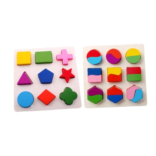 Hohopeti 2 STÜCK Teiliges Holz Geometry Board Lernspielzeug Frühe Formenerkennung Kognitives Steckpuzzle Pädagogisch Jungen Mädchen Geschenk Hohopeti 2 STÜCK Teiliges Holz Geometry Board Lernspielzeug Frühe Formenerkennung Kognitives Steckpuzzle Pädagogisch Jungen Mädchen Geschenk von Hohopeti