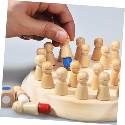 Hohopeti 2 Sätze Holz Memory Chess Lernspielzeug für Pädagogisches Gedächtnistraining Buntes Brettspiel für Eltern Junge Mädchen Spiel Fördert Aufmerksamkeit und Kognitive Fähigkeiten Hohopeti 2 Sätze Holz Memory Chess Lernspielzeug für Pädagogisches Gedächtnistraining Buntes Brettspiel für Eltern Junge Mädchen Spiel Fördert Aufmerksamkeit und Kognitive Fähigkeiten von Hohopeti