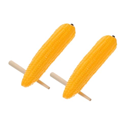 Hohopeti 2 Sätze Sandkastenspielzeug Mais-Maraca Marakas Für Kinder Musikinstrument Für Kinder Musikalischer Shaker Maisförmige Maraca Maisstreuer Kinder Maracas Maisspielzeug Yellow Abs von Hohopeti