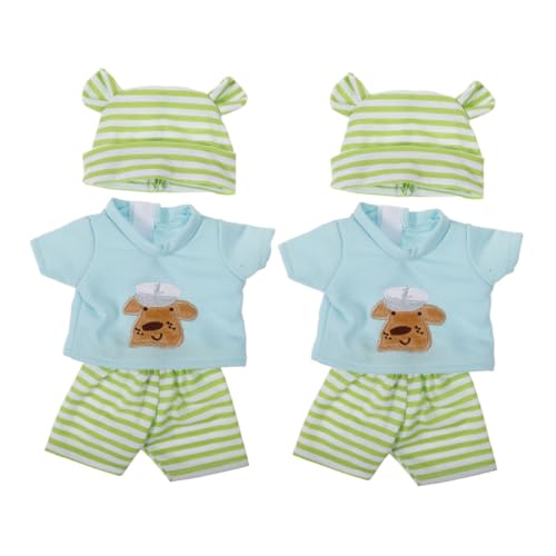 Hohopeti 2 Satz Teiliges Puppenkleider für Plüschtiere mit Hose Hemd und Mütze Winteroutfits für Vinylpuppen Kindgerechte Puppen-Garderobe Zubehör für Fantasievolles Rollenspiel Hohopeti 2 Satz Teiliges Puppenkleider für Plüschtiere mit Hose Hemd und Mütze Winteroutfits für Vinylpuppen Kindgerechte Puppen-Garderobe Zubehör für Fantasievolles Rollenspiel von Hohopeti