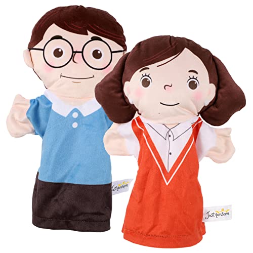 Hohopeti 2 Stück Charakter Handpuppe Kinder Figurenpuppe Kinder Handpuppe Handpuppen Für Erwachsene Handpuppe Zum Geschichtenerzählen Dekorative Figur DIY Handspielzeug DIY Figur von Hohopeti