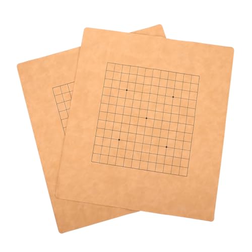 Hohopeti 2 Stück Faltbares Gobang Schachbrett PU Leder Doppelseitig Langlebiges Praktisches Brettspiel Zubehör für Go Spiel und Einfache Spielrunden Unterwegs Zufällige Hohopeti 2 Stück Faltbares Gobang Schachbrett PU Leder Doppelseitig Langlebiges Praktisches Brettspiel Zubehör für Go Spiel und Einfache Spielrunden Unterwegs Zufällige von Hohopeti