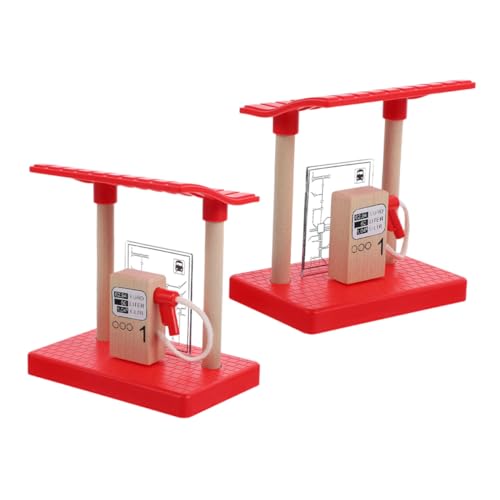 Hohopeti 2 Stück Holz Zugschienen Zubehör mit Tankstellenmodell für Sicheres Holzspielzeug Kreativität Hand Auge koordination und Logischem Denken für Eisenbahn Rollenspiele Hohopeti 2 Stück Holz Zugschienen Zubehör mit Tankstellenmodell für Sicheres Holzspielzeug Kreativität Hand Auge koordination und Logischem Denken für Eisenbahn Rollenspiele von Hohopeti