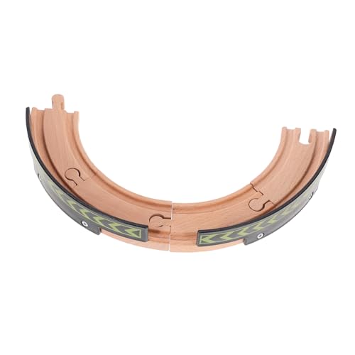 Hohopeti 2 Stück Holzeisenbahn Gleis Zubehör Kurze Gebogene Holzschienen DIY Bahnspielzeug Pädagogisch Sicher für Kreative Spielentwicklung Hohopeti 2 Stück Holzeisenbahn Gleis Zubehör Kurze Gebogene Holzschienen DIY Bahnspielzeug Pädagogisch Sicher für Kreative Spielentwicklung von Hohopeti