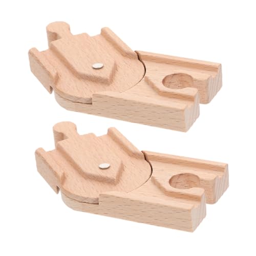 Hohopeti 2 Stück Holzschienen für DIY Zugstrecke Kompatibel mit Holzeisenbahn Zubehör für Kreatives und Entwicklung der Motorischen Fähigkeiten Hohopeti 2 Stück Holzschienen für DIY Zugstrecke Kompatibel mit Holzeisenbahn Zubehör für Kreatives und Entwicklung der Motorischen Fähigkeiten von Hohopeti
