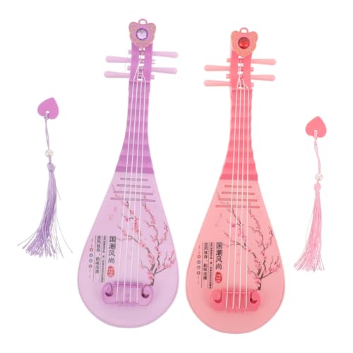 Hohopeti 2 Stück Kindgerechte Spielbare mit Licht und Sound Realistisch Gestaltete Saiteninstrumente zur Früherziehung Interaktives Musikspielzeug für Puppenhaus-Dekoration Hohopeti 2 Stück Kindgerechte Spielbare mit Licht und Sound Realistisch Gestaltete Saiteninstrumente zur Früherziehung Interaktives Musikspielzeug für Puppenhaus-Dekoration von Hohopeti