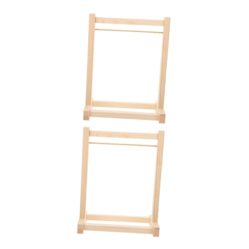Hohopeti 2 Stück Miniatur Holz Kleiderständer Puppenhaus Möbel Zubehör Platzsparender Garment Rack für Puppenkleidung Langlebiger Hölzerner Aufbewahrungsständer für Puppenhaus Hohopeti 2 Stück Miniatur Holz Kleiderständer Puppenhaus Möbel Zubehör Platzsparender Garment Rack für Puppenkleidung Langlebiger Hölzerner Aufbewahrungsständer für Puppenhaus von Hohopeti