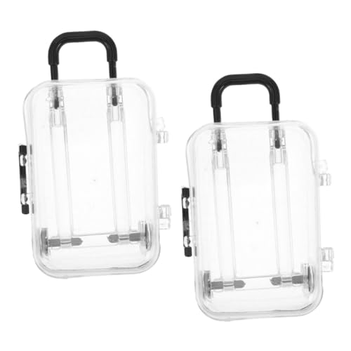 Hohopeti 2 Stück Miniatur Koffer Set Teilig Transparent Schwarz Diskrete Aufbewahrung Platzsparend für Puppenhäuser und Party Favor Boxen Vielseitige Mini Koffer für Kreative Organisation Hohopeti 2 Stück Miniatur Koffer Set Teilig Transparent Schwarz Diskrete Aufbewahrung Platzsparend für Puppenhäuser und Party Favor Boxen Vielseitige Mini Koffer für Kreative Organisation von Hohopeti