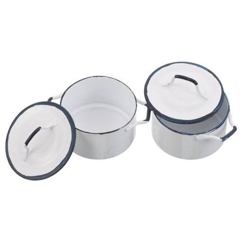 Hohopeti 2 Stück Puppenhaus Küchenutensilien mit Blau Umrandetem Weißen Mini-Topf Detailgetreue Mini-kochgeschirr-spielzeuge Sichere Kompakte Dekoration für Puppenhausküchen Hohopeti 2 Stück Puppenhaus Küchenutensilien mit Blau Umrandetem Weißen Mini-Topf Detailgetreue Mini-kochgeschirr-spielzeuge Sichere Kompakte Dekoration für Puppenhausküchen von Hohopeti