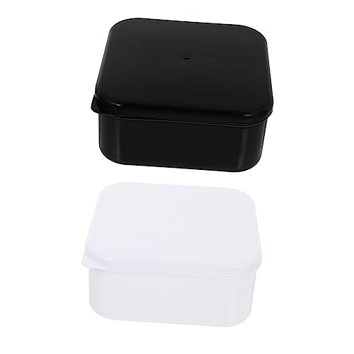 Hohopeti 2 Stück Schachglas Storage Boxes aufbwahrungs-Box Stollen dose Schachfigurenbox für Eltern külbox Mini-Quadrat-Leeretui Perlen Boxen kleine Kisten schicke Plastik von Hohopeti