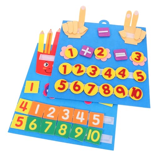 Hohopeti 2 Stück Teiliges Filz Zahlen lernspielzeug für Kleinkinder Nicht Gewebtes Material Tragbar Fördert Feinmotorik und Kreatives Lernen Geeignet für Vorschule und Kindergarten Hohopeti 2 Stück Teiliges Filz Zahlen lernspielzeug für Kleinkinder Nicht Gewebtes Material Tragbar Fördert Feinmotorik und Kreatives Lernen Geeignet für Vorschule und Kindergarten von Hohopeti