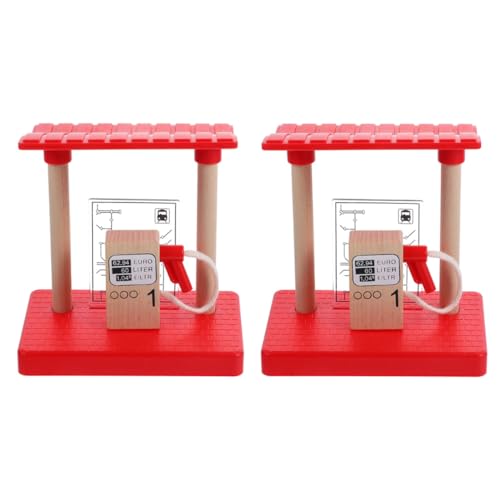 Hohopeti 2 Stück Teiliges Holz Eisenbahn Zubehör mit Gasstation und Straßensperren Kindgerechtes Bahn für Kreative Gleisgestaltung Kompatibel mit Holzeisenbahn Fördert Feinmotorik und Hohopeti 2 Stück Teiliges Holz Eisenbahn Zubehör mit Gasstation und Straßensperren Kindgerechtes Bahn für Kreative Gleisgestaltung Kompatibel mit Holzeisenbahn Fördert Feinmotorik und von Hohopeti