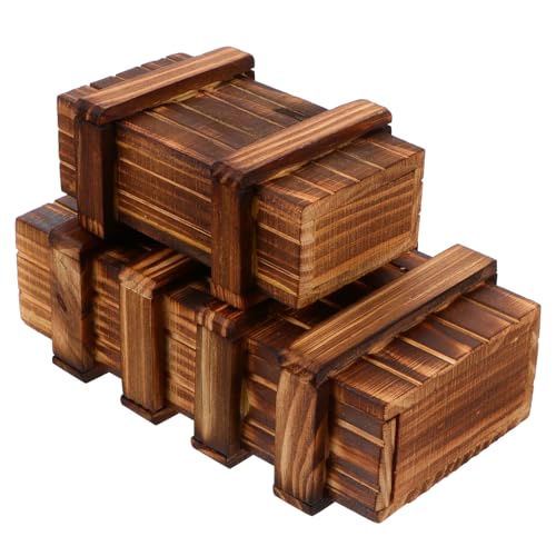 Hohopeti 2 Stück Teiliges Puzzle Box aus Holz Kompakte Knobelspiel schatztruhen mit Geheimfach Tragbare Denkspiele für Erwachsene Verschließbare Holztruhe für Aufbewahrung und Rätselspaß Hohopeti 2 Stück Teiliges Puzzle Box aus Holz Kompakte Knobelspiel schatztruhen mit Geheimfach Tragbare Denkspiele für Erwachsene Verschließbare Holztruhe für Aufbewahrung und Rätselspaß von Hohopeti