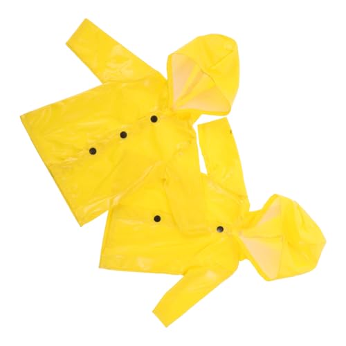 Hohopeti 2 Stück Teiliges Regenponcho wasserdichte Leichte Gelbe Regenjacken Realistische Wiederverwendbare Ersatzkleidung für Plüschtiere und Sammelpuppen Einfach Anzuziehen Pflegeleicht Hohopeti 2 Stück Teiliges Regenponcho wasserdichte Leichte Gelbe Regenjacken Realistische Wiederverwendbare Ersatzkleidung für Plüschtiere und Sammelpuppen Einfach Anzuziehen Pflegeleicht von Hohopeti
