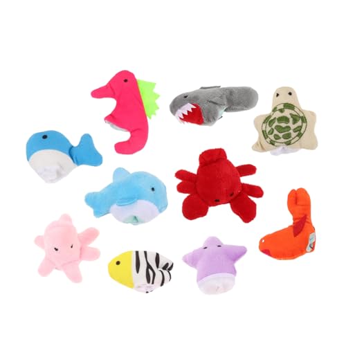 Hohopeti 20 STK Tierische Fingerpuppen Meerestiere Fingerpuppen Schildkröte Fingerpuppe Puppentheater für Kinder Fingerpuppen für Kleinkinder Fingerpuppen für Babys Tierpuppen von Hohopeti