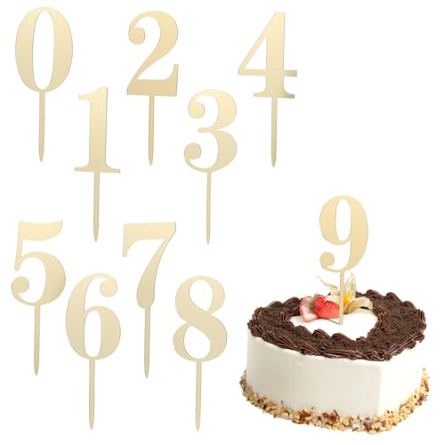 Hohopeti 20 Stück Teiliges Acryl Cake Topper Zahlen Je Stabile Tortendeko Goldfarbene Zahlen für Geburtstag und Vielseitige Kuchenverzierung Hohopeti 20 Stück Teiliges Acryl Cake Topper Zahlen Je Stabile Tortendeko Goldfarbene Zahlen für Geburtstag und Vielseitige Kuchenverzierung von Hohopeti
