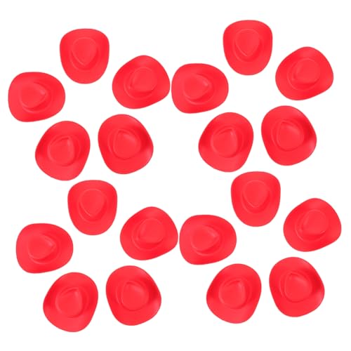 Hohopeti 20 Stück Teiliges Mini Western Cowboy Hüte Leichte Kunststoff Miniaturhüte für Puppenhaus DIY Bastelprojekt und Western partydekoration Geeignet als Cowgirl Kostüm Zubehör und Hohopeti 20 Stück Teiliges Mini Western Cowboy Hüte Leichte Kunststoff Miniaturhüte für Puppenhaus DIY Bastelprojekt und Western partydekoration Geeignet als Cowgirl Kostüm Zubehör und von Hohopeti