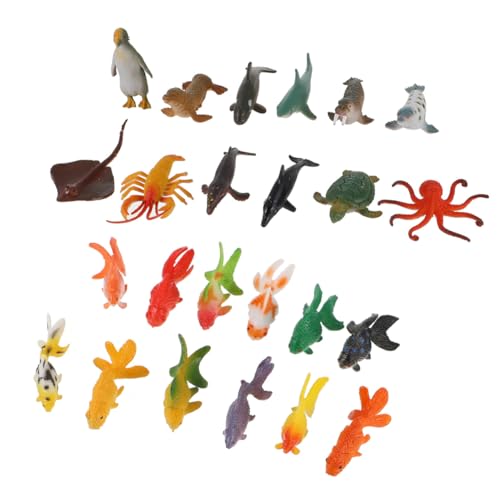 Hohopeti 24 Stück Teiliges Realistische Meerestiere Miniatur Inklusive Pinguin und Goldfisch Detailgetreue Meeres tiermodelle für Pädagogisches Strand dekor und Sammelfiguren Hohopeti 24 Stück Teiliges Realistische Meerestiere Miniatur Inklusive Pinguin und Goldfisch Detailgetreue Meeres tiermodelle für Pädagogisches Strand dekor und Sammelfiguren von Hohopeti