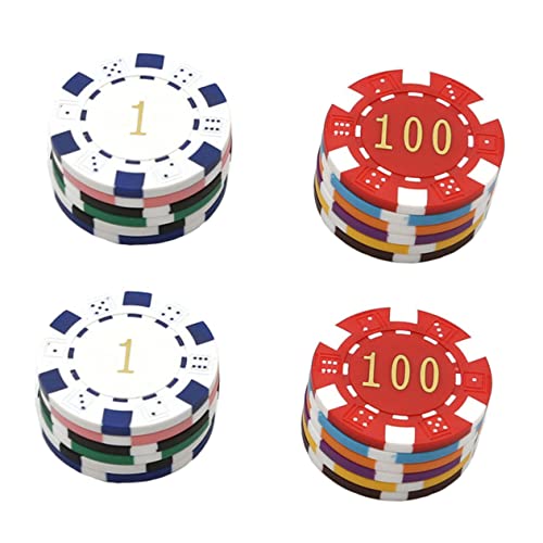 Hohopeti 24St Chips Mahjong belohnung Kinder Coins The Money Game Lernspiele Games Jetons Lernbelohnungsspielmünzen Gaming-Münzen Münzen für Kinder Spielmarken Lernbelohnungs-Token Eisen von Hohopeti