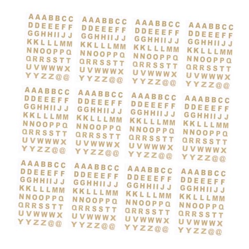 Hohopeti 25 Blatt Selbstklebende Hot Stamping Alphabet Aufkleber Transparente Buchstaben Sticker Goldene Dekoration für Notizbücher Scrapbooking und Bastelarbeiten Hohopeti 25 Blatt Selbstklebende Hot Stamping Alphabet Aufkleber Transparente Buchstaben Sticker Goldene Dekoration für Notizbücher Scrapbooking und Bastelarbeiten von Hohopeti