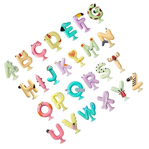 Hohopeti 26 Stück Alphabet Saugspielzeug Kinderspielzeug Kleinkind Badespielzeug Kinderspielzeug Badespielzeug Kinder Lernspielzeug Alphabet Buchstaben Spielzeug Kinder Bildung von Hohopeti