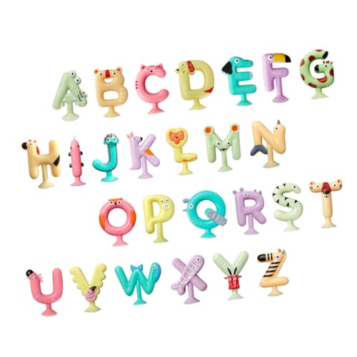 Hohopeti 26 Stück Teiliges Alphabet Saugnapf Tiermotiven Pädagogisches Lernspiel für Weiche Sichere Buchstaben für Badewanne und Frühe Rechtschreibförderung Geeignet für Jungen und Mädchen Hohopeti 26 Stück Teiliges Alphabet Saugnapf Tiermotiven Pädagogisches Lernspiel für Weiche Sichere Buchstaben für Badewanne und Frühe Rechtschreibförderung Geeignet für Jungen und Mädchen von Hohopeti