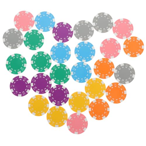 Hohopeti 28 Stück Teiliges Poker chip Bunte Runde Spielmarken Kreative Tischspiel zubehör für Poker Kartenspiele und Belohnungssysteme Hohopeti 28 Stück Teiliges Poker chip Bunte Runde Spielmarken Kreative Tischspiel zubehör für Poker Kartenspiele und Belohnungssysteme von Hohopeti
