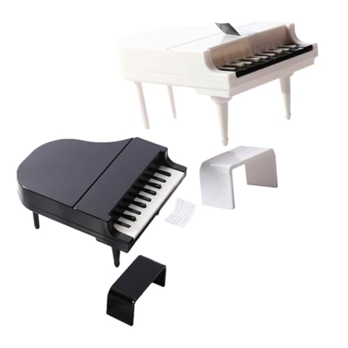 Hohopeti 2Sätze Mini Klavier Modellset mit Hocker Puppenhaus Dekoration Teiliges aus Robustem Material für Mini Haus und Puppenstubenmöbel Hohopeti 2Sätze Mini Klavier Modellset mit Hocker Puppenhaus Dekoration Teiliges aus Robustem Material für Mini Haus und Puppenstubenmöbel von Hohopeti